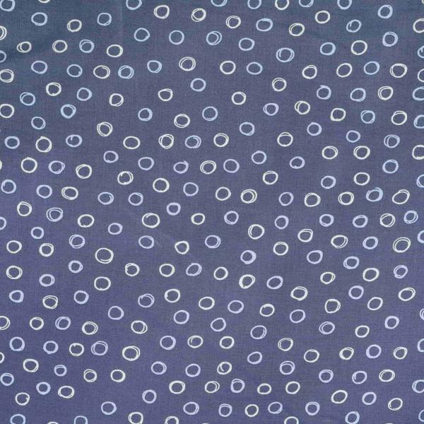 Viskose Popeline - jeansblau, Kringel
